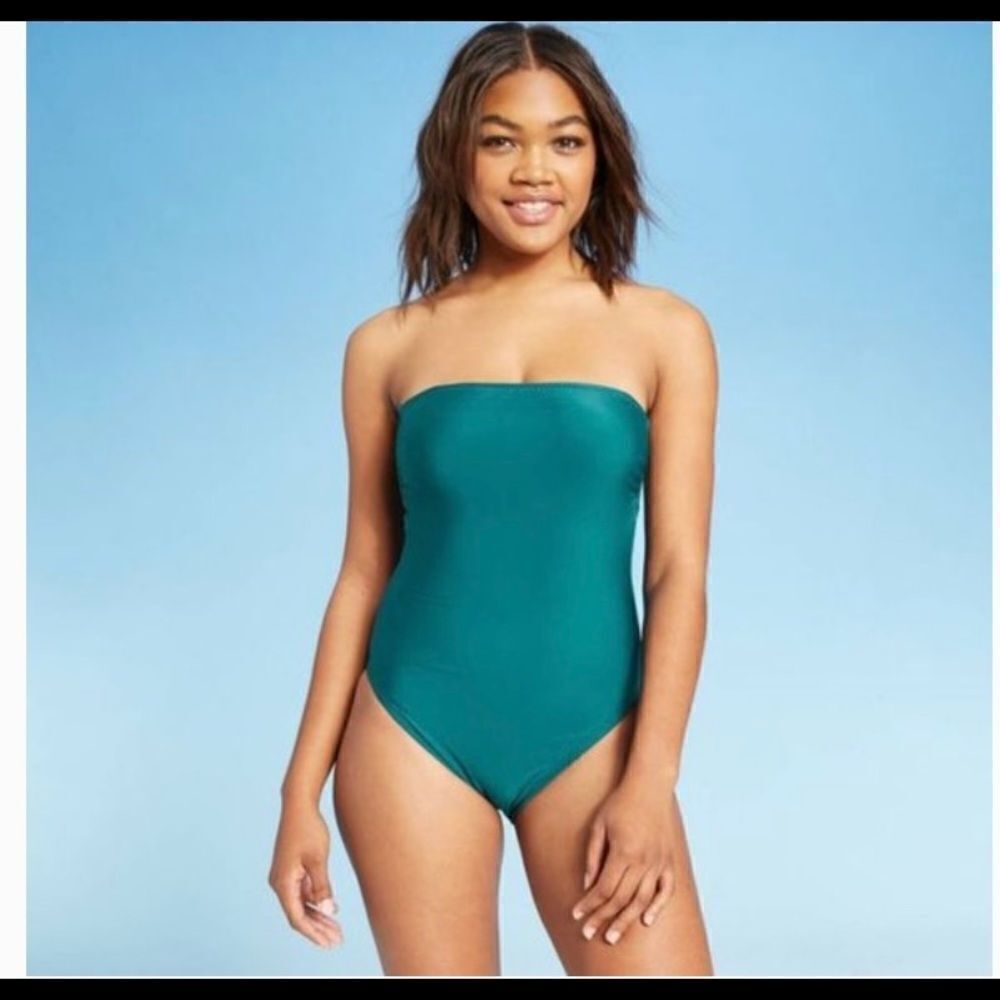 Women’s teal green swimsuit
